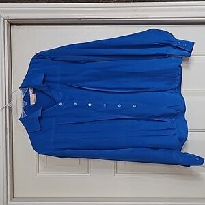 Liz Claiborne vibrant blue dress shirt